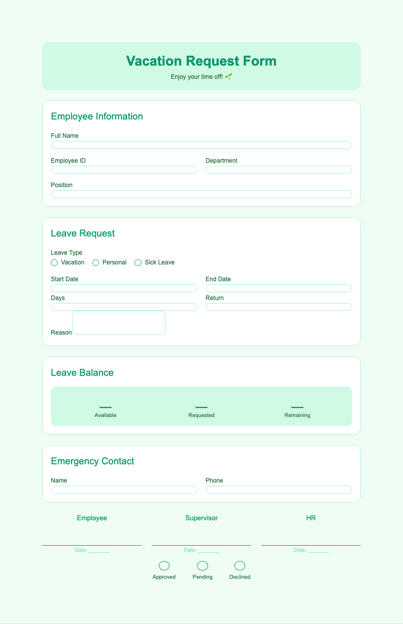 Fresh spring vacation template